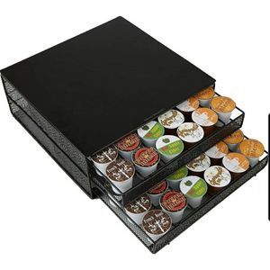 Mind Reader 72 K-Cup Coffee Storage Drawer Holder Black 5.1" H x 13" W x 12.8" L